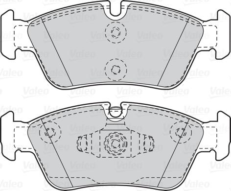 Valeo 302050 - Тормозные колодки, дисковые, комплект parts5.com