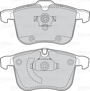 Valeo 302064 - Тормозные колодки, дисковые, комплект parts5.com