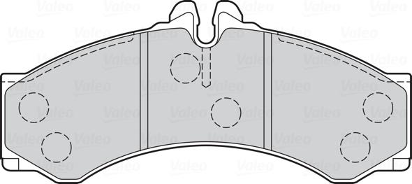 Valeo 302089 - Тормозные колодки, дисковые, комплект parts5.com