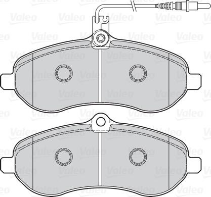 Valeo 302078 - Тормозные колодки, дисковые, комплект parts5.com