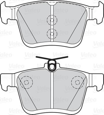 Valeo 302146 - Тормозные колодки, дисковые, комплект parts5.com