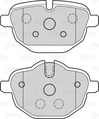 Valeo 302159 - Тормозные колодки, дисковые, комплект parts5.com