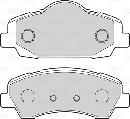 Valeo 302155 - Тормозные колодки, дисковые, комплект parts5.com