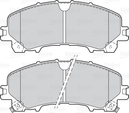 Valeo 302167 - Тормозные колодки, дисковые, комплект parts5.com