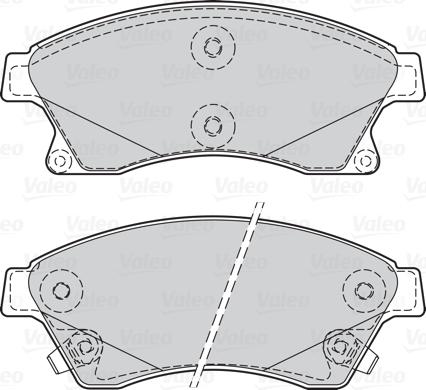 Valeo 302130 - Тормозные колодки, дисковые, комплект parts5.com