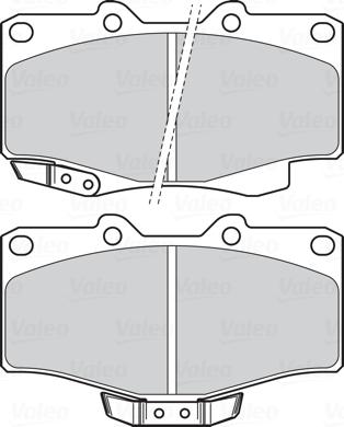 Valeo 302331 - Тормозные колодки, дисковые, комплект parts5.com