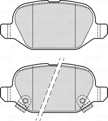 Valeo 302338 - Тормозные колодки, дисковые, комплект parts5.com