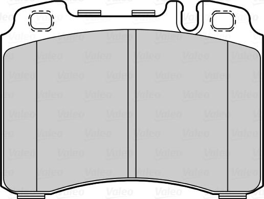 Valeo 302323 - Тормозные колодки, дисковые, комплект parts5.com