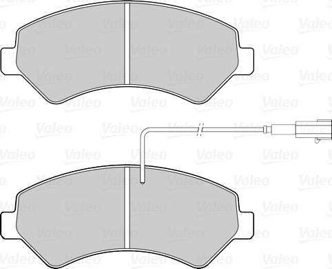 Valeo 302264 - Тормозные колодки, дисковые, комплект parts5.com