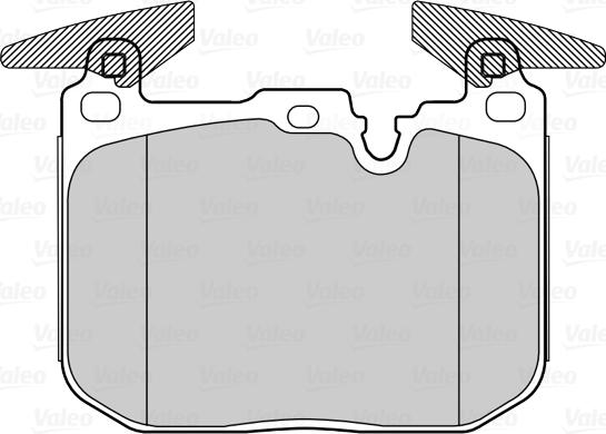 Valeo 302267 - Тормозные колодки, дисковые, комплект parts5.com