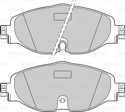 Valeo 302271 - Тормозные колодки, дисковые, комплект parts5.com