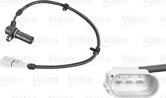 Valeo 254055 - Датчик импульсов, коленвал parts5.com