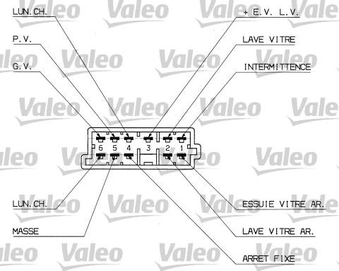 Valeo 251307 - Выключатель на рулевой колонке parts5.com