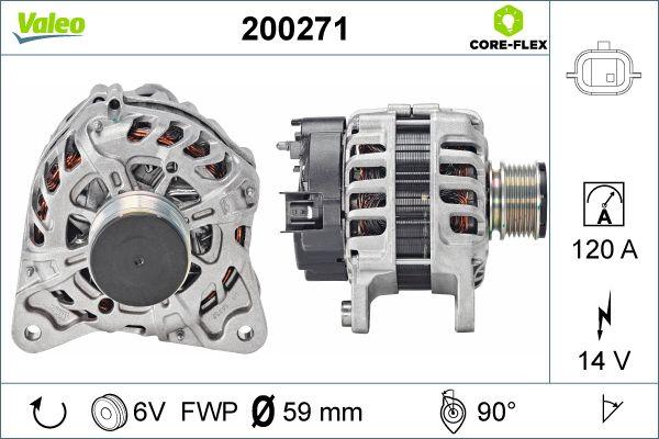 Valeo 200271 - Генератор parts5.com