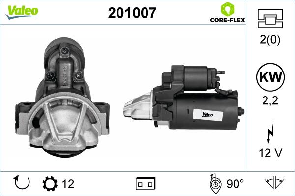 Valeo 201007 - Стартер parts5.com