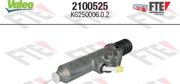 Valeo 2100525 - Главный цилиндр, система сцепления parts5.com