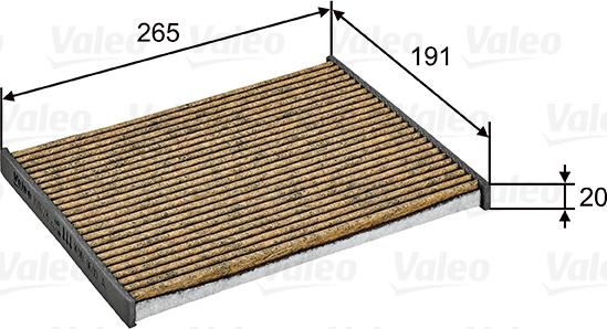 Valeo 701028 - Фильтр воздуха в салоне parts5.com