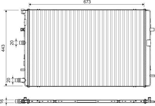 Valeo 701395 - Radiator, engine cooling parts5.com