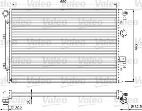 Valeo 701728 - Радиатор, охлаждение двигателя parts5.com