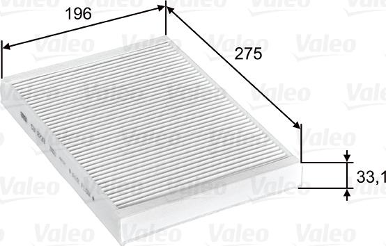 Valeo 715597 - Фильтр воздуха в салоне parts5.com