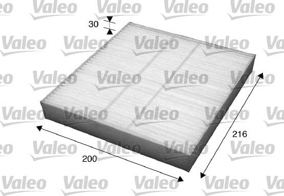 Valeo 715560 - Фильтр воздуха в салоне parts5.com