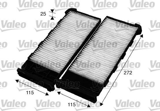 Valeo 715561 - Фильтр воздуха в салоне parts5.com