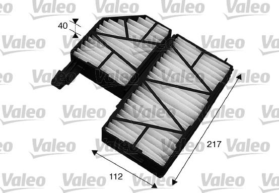 Valeo 715563 - Фильтр воздуха в салоне parts5.com