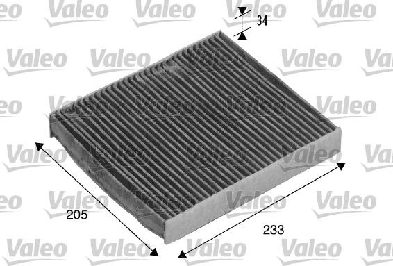 Valeo 715511 - Фильтр воздуха в салоне parts5.com