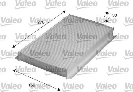 Valeo 715518 - Фильтр воздуха в салоне parts5.com