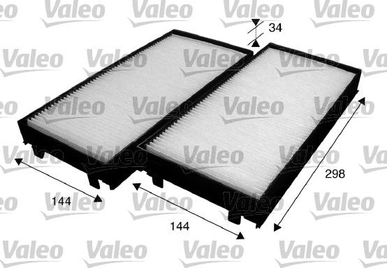 Valeo 715583 - Фильтр воздуха в салоне parts5.com