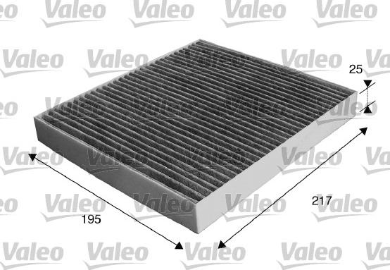 Valeo 715537 - Фильтр воздуха в салоне parts5.com