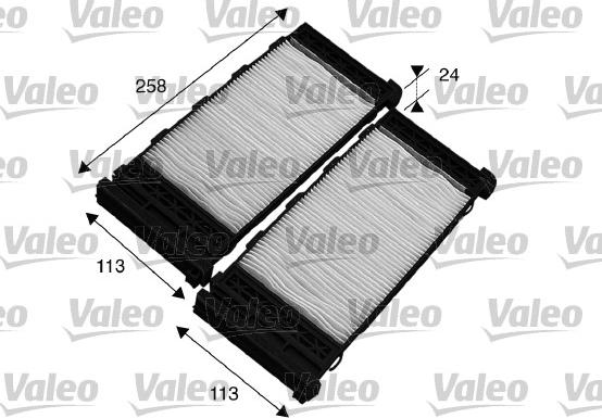 Valeo 715575 - Фильтр воздуха в салоне parts5.com