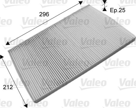 Valeo 715573 - Фильтр воздуха в салоне parts5.com