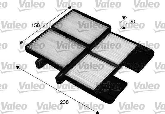 Valeo 715572 - Фильтр воздуха в салоне parts5.com