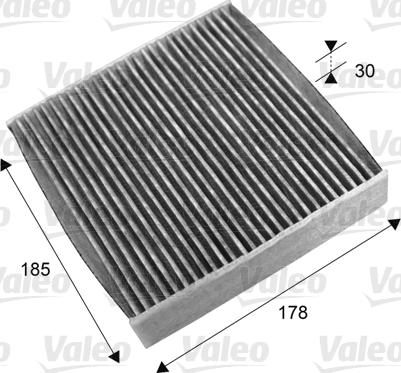 Valeo 715695 - Фильтр воздуха в салоне parts5.com