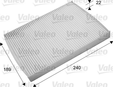 Valeo 715660 - Фильтр воздуха в салоне parts5.com