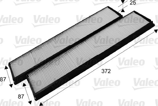 Valeo 715684 - Фильтр воздуха в салоне parts5.com