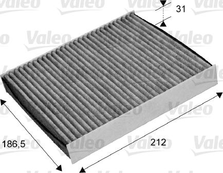 Valeo 715680 - Фильтр воздуха в салоне parts5.com