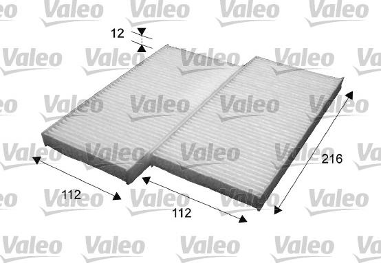 Valeo 715639 - Фильтр воздуха в салоне parts5.com