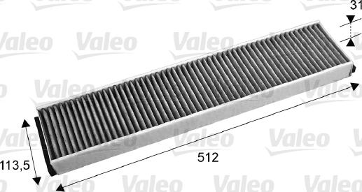 Valeo 715674 - Фильтр воздуха в салоне parts5.com