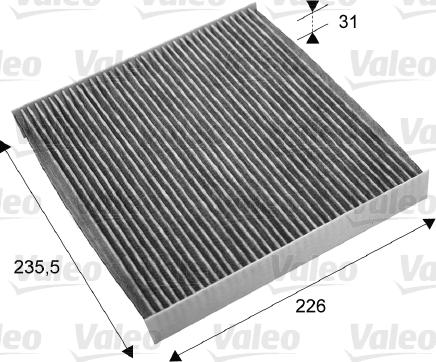 Valeo 715678 - Фильтр воздуха в салоне parts5.com