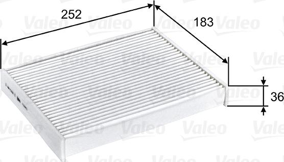 Valeo 715803 - Filter, interior air parts5.com