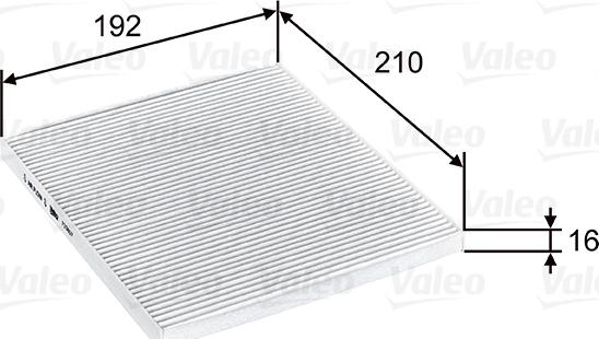 Valeo 715807 - Фильтр воздуха в салоне parts5.com