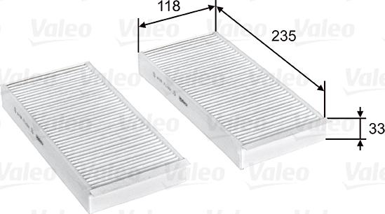 Valeo 715812 - Фильтр воздуха в салоне parts5.com