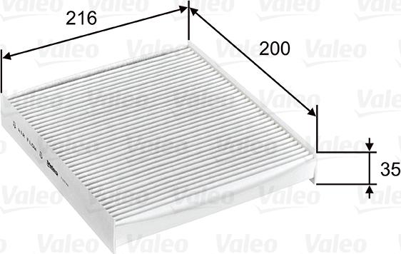 Valeo 715746 - Фильтр воздуха в салоне parts5.com