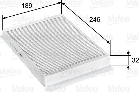 Valeo 715751 - Фильтр воздуха в салоне parts5.com