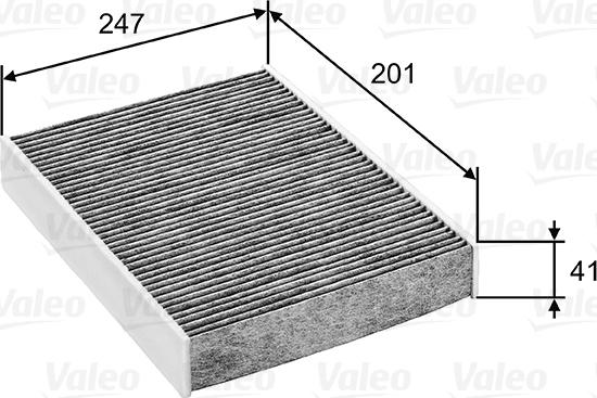 Valeo 715753 - Фильтр воздуха в салоне parts5.com