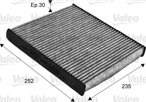 Valeo 715720 - Фильтр воздуха в салоне parts5.com