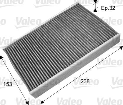 Valeo 715722 - Фильтр воздуха в салоне parts5.com