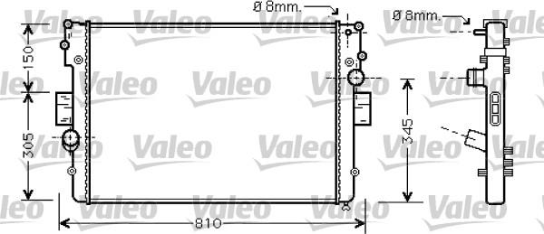 Valeo 734449 - Радиатор, охлаждение двигателя parts5.com